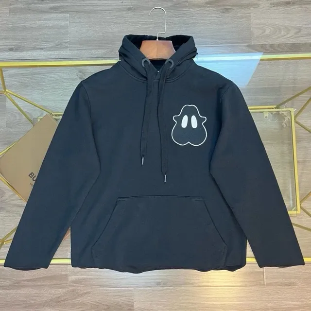 Burberry Ghost Hoodie White Outline Logo