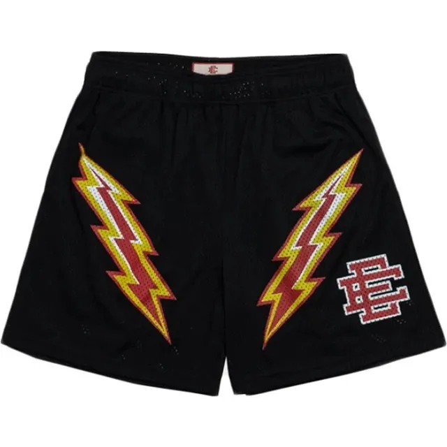 Eric Emanuel Mesh Shorts Lightning Bolt