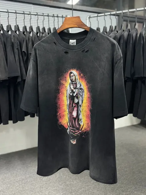 Saint Michael Graphic Tee Virgin Mary Print