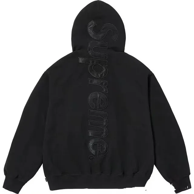 Supreme Zip-Up Hoodie Embroidered Logo