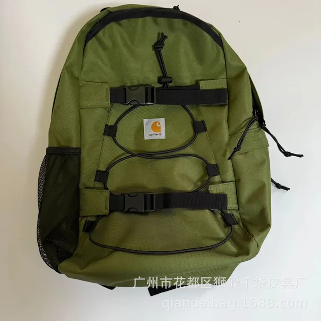 Carhartt Backpack Olive Green with Black Accents