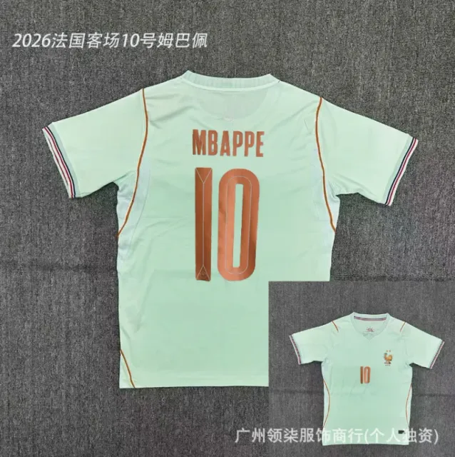 2026 france away no. 10 mbappe