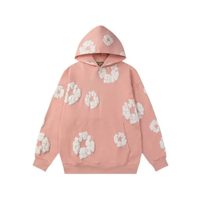 Balenciaga Hoodie Floral Appliqué
