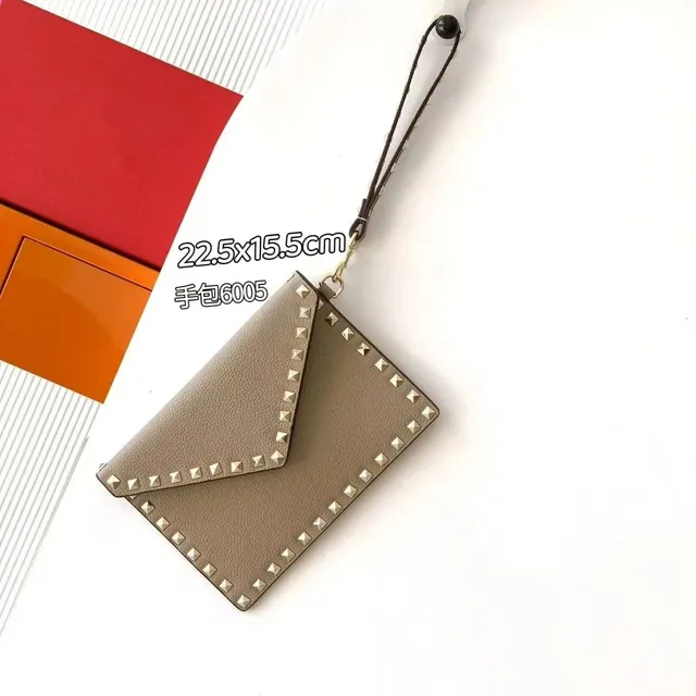 Valentino Rockstud Envelope Clutch Studded Leather