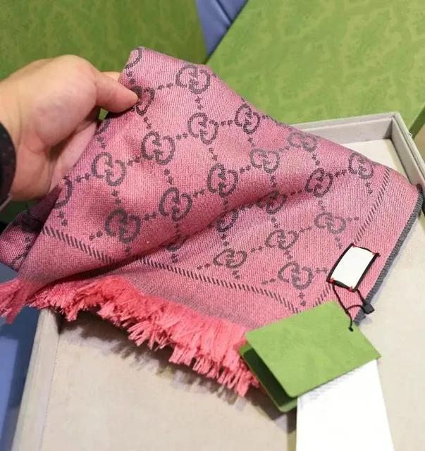 Gucci GG Marmont Scarf Pink with GG Monogram