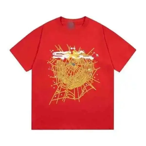Sp5der Graphic T-Shirt Spider Web Print