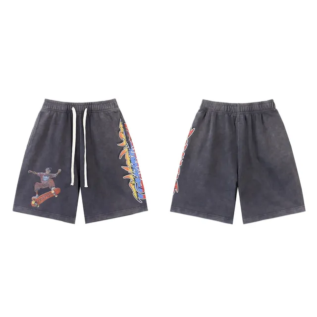 Printed Sweat Shorts Skater Graphic