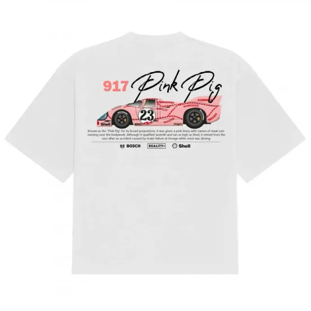 Palace 917 Pink Pig Tee Pink Pig Race Car Graphic