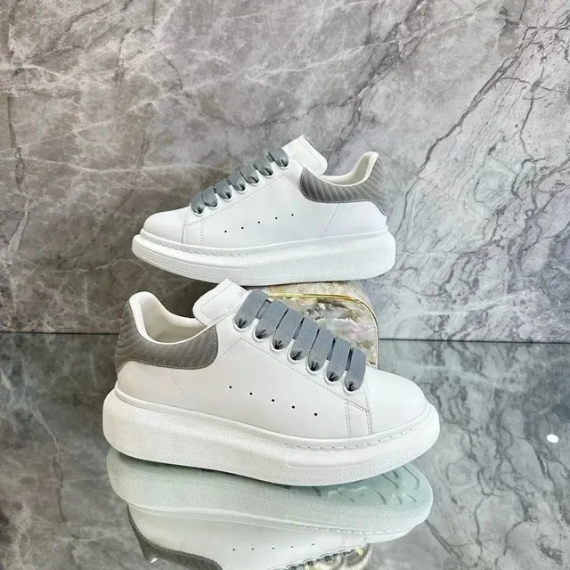 Alexander McQueen Oversized Sneaker White with Grey Accents