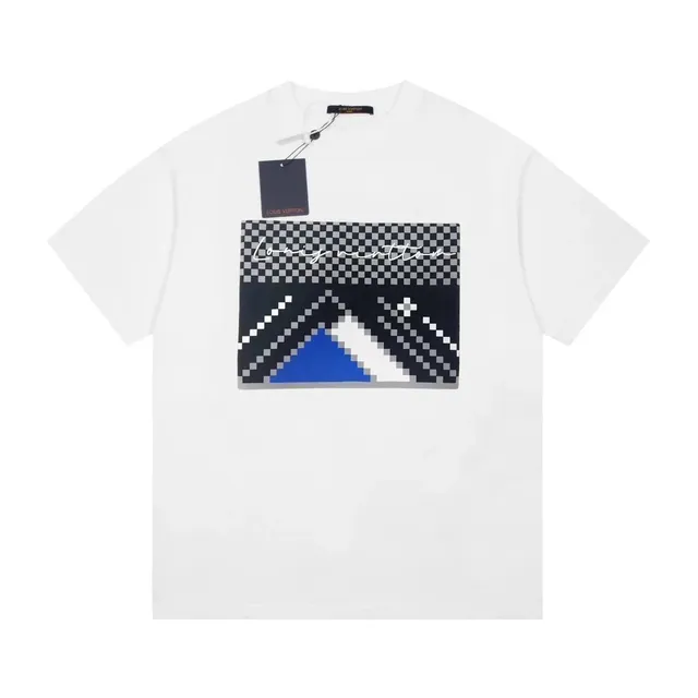 Louis Vuitton T-Shirt Pixelated Logo Print
