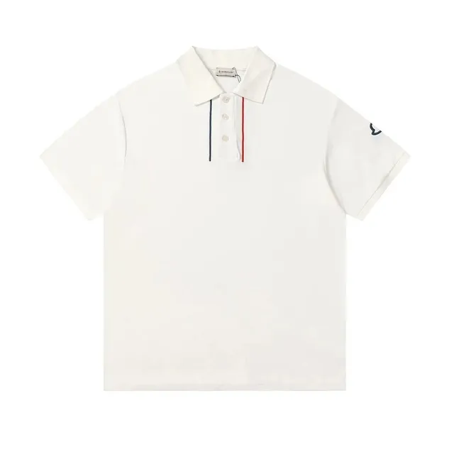 Moncler Polo Shirt Tri-Color Stripe