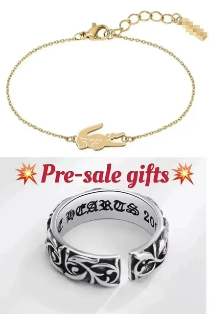 Lacoste × Chrome Hearts Crocodile Charm Bracelet & Signature Ring Pre-sale Gifts