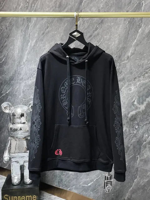 Chrome Hearts Hoodie Ornate Logo Print