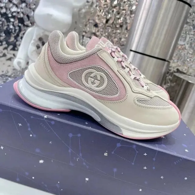 Gucci GG Marmont Sneaker Pink and Beige
