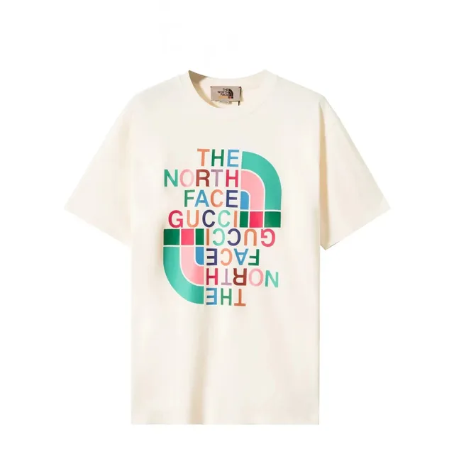 Gucci × The North Face Graphic T-Shirt Multicolor Logo Print