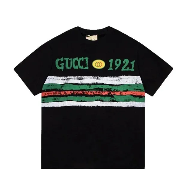 Gucci T-Shirt 1921 Logo Stripe
