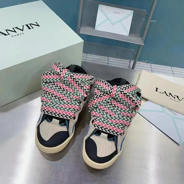 Lanvin Sneaker Multicolor Chevron Lace