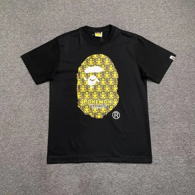 BAPE × Pokémon Shark Tee Pokemon Ape Head