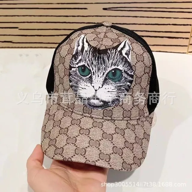Gucci Cat Print Cap