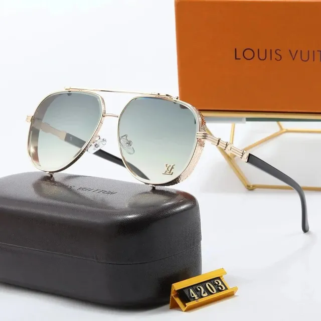 Louis Vuitton Aviator Sunglasses Gold Frame Gradient Lens