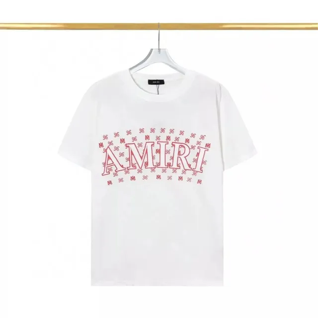 Amiri Graphic Tee Red Logo Print