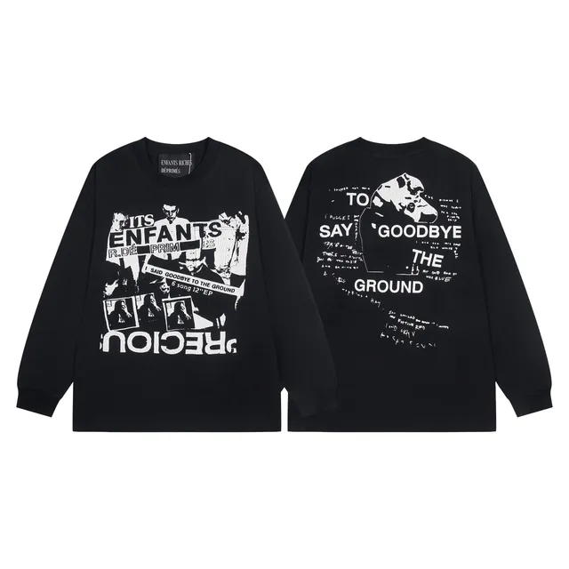 Enfants Riches Déprimés Long Sleeve Tee Goodbye to the Ground Print
