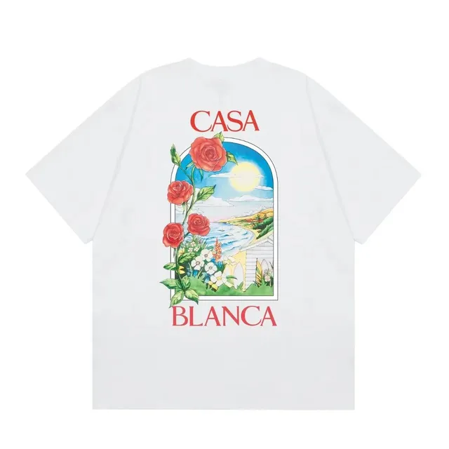 Casablanca Graphic Tee Casa Blanca Rose Print