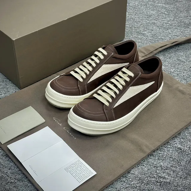 Rick Owens Low Top Sneaker Two-Tone