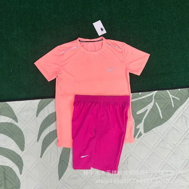 Nike Tech Fleece Set Coral and Magenta