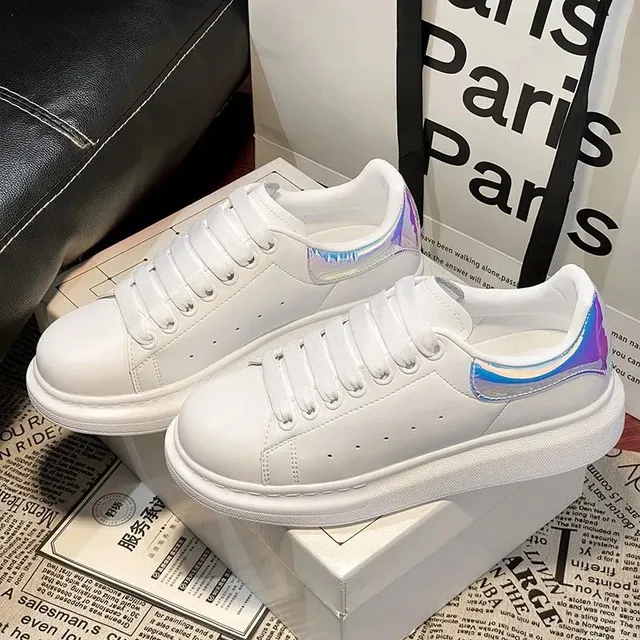 Alexander McQueen Oversized Sneaker Holographic Heel Tab