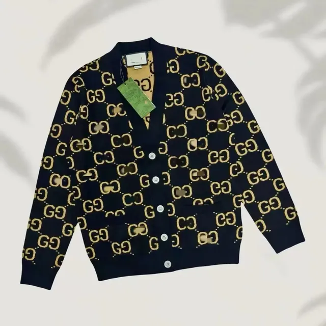 Gucci GG Logo Cardigan Monogram Knit