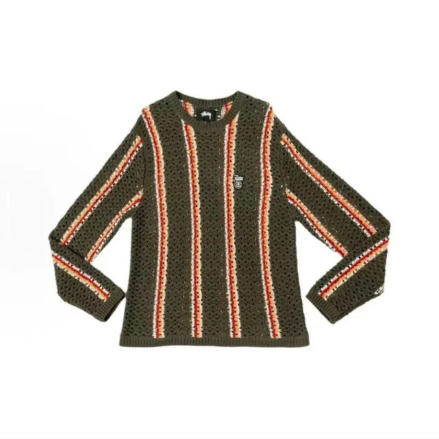 Stüssy Knit Sweater Striped Crochet
