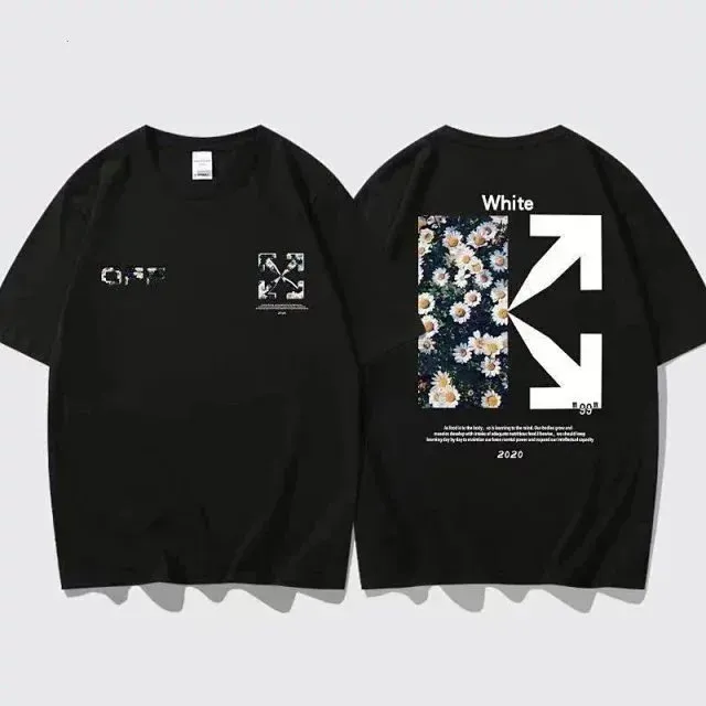 Off-White Graphic T-Shirt Daisy Print Arrow