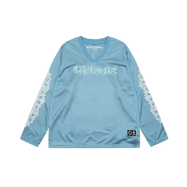 Chrome Hearts Mesh Long-Sleeve Top Chrome Logo with Baroque Sleeves