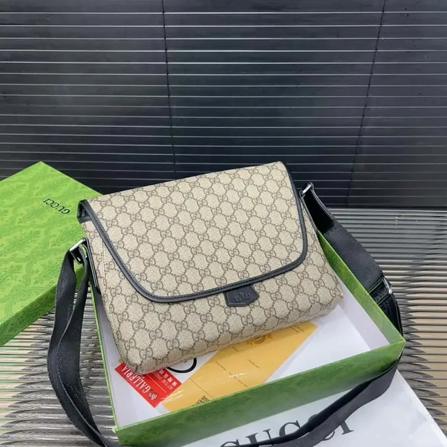 Gucci GG Marmont Messenger Beige GG Canvas