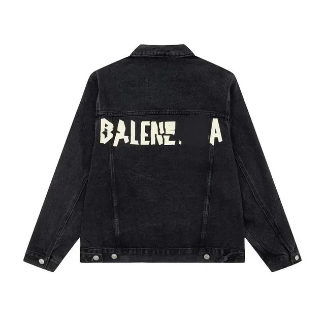 Balenciaga Denim Jacket Logo Back