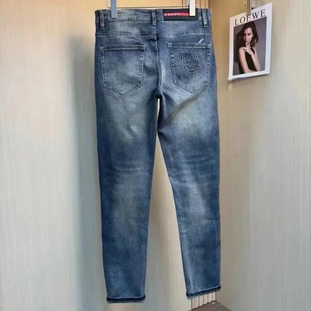Prada Jeans Embroidered Logo