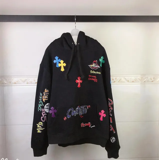 Chrome Hearts Hooded Sweatshirt Multi-Embroidery