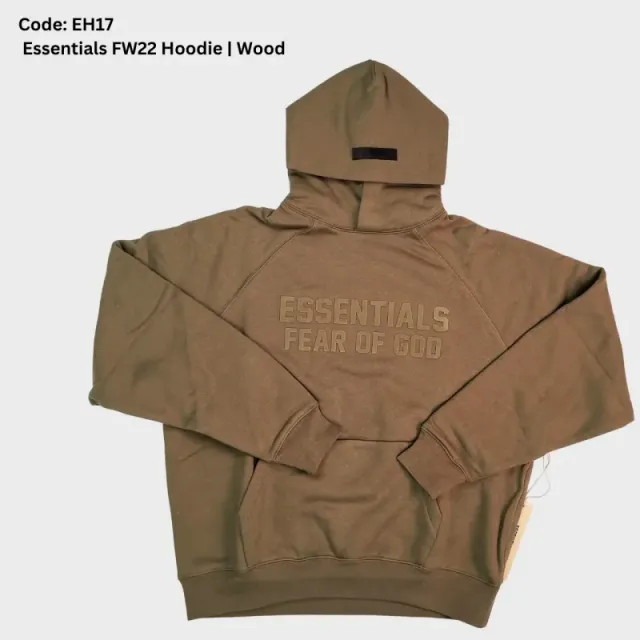 Fear of God Essentials Hoodie Wood
