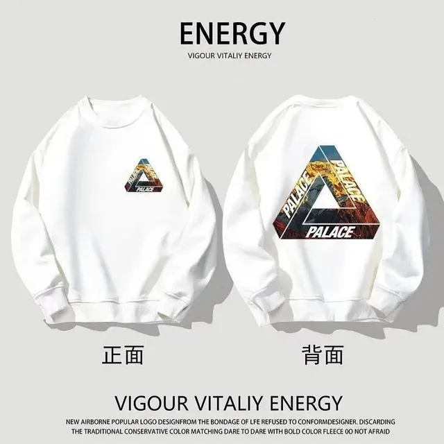 Palace Crewneck Sweatshirt Tri-Force Logo