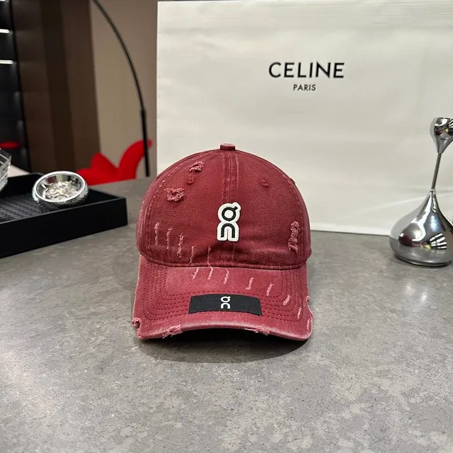 Celine Distressed Cap On Logo Patch