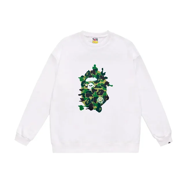 BAPE Crewneck Sweatshirt Camo Ape Head