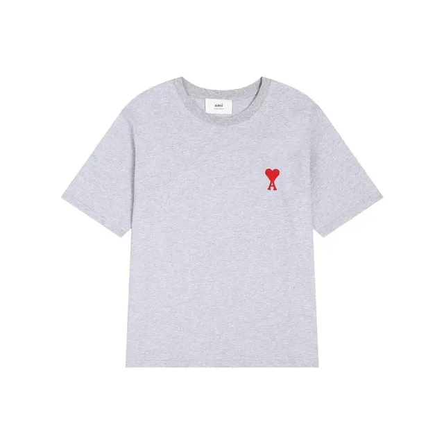 AMI Paris Cotton T-Shirt Heart Logo