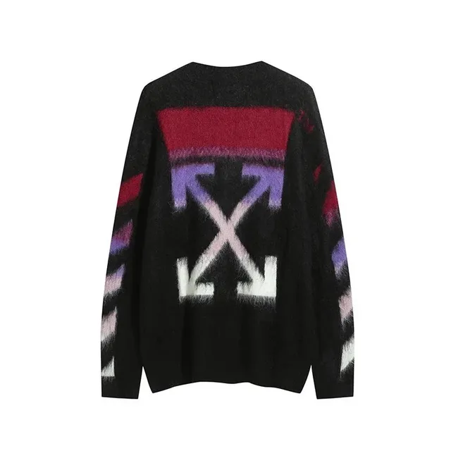 Off-White Arrow Knit Sweater Diagonal Arrow Print