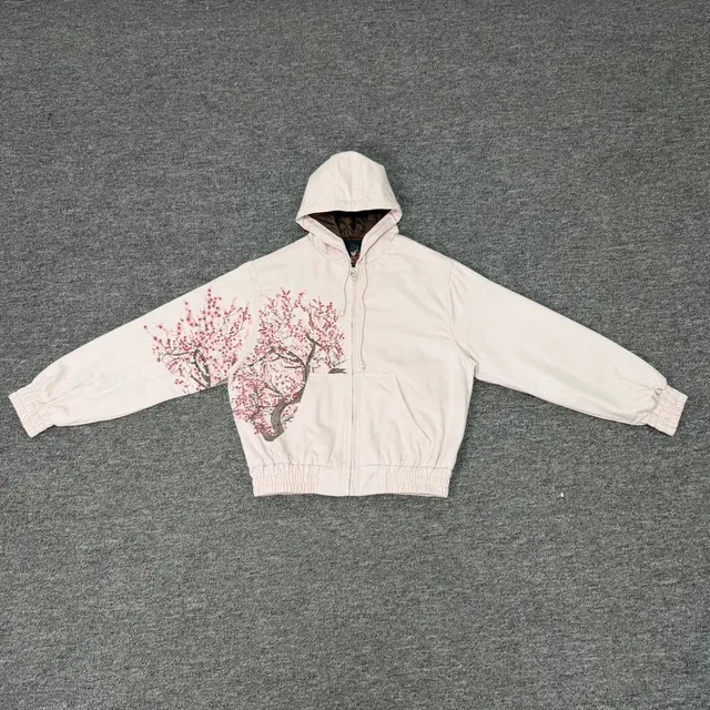 Derschutze Goggle Jacket Cherry Blossom Print