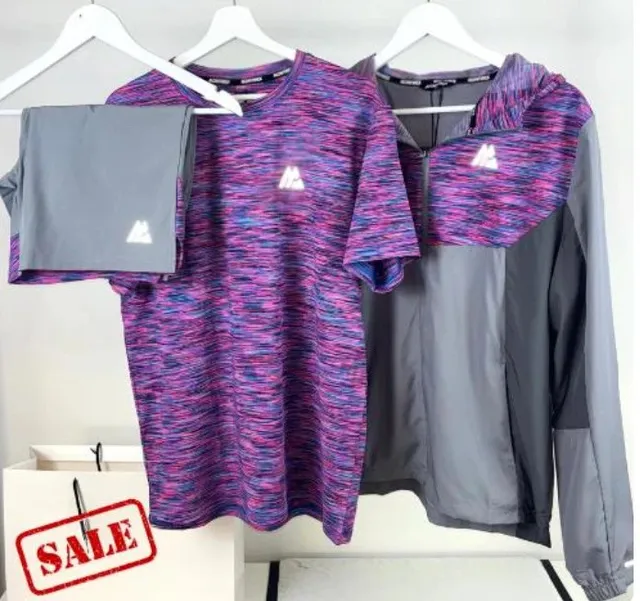 Amiri Sportswear Set Marled Purple and Grey