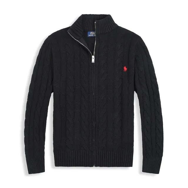Polo Ralph Lauren Cable Knit Zip-Up Sweater Classic Fit