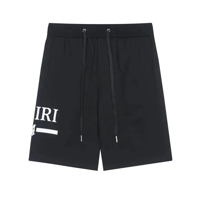 AMI Paris Logo Shorts White Print