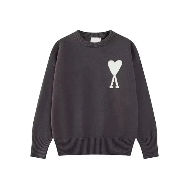 AMI Paris Knit Sweater Heart Logo