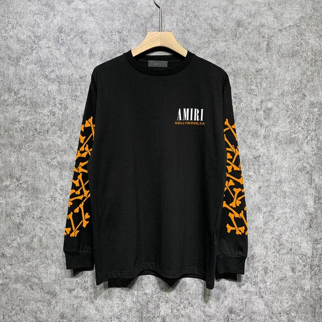 Amiri Long Sleeve Tee Crossbones Print